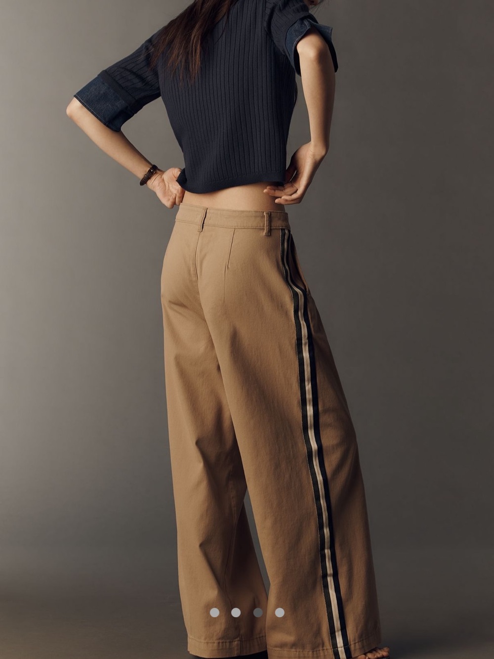 Anthropologie Maeve Pleated Track Trouser - Picture 2 of 9